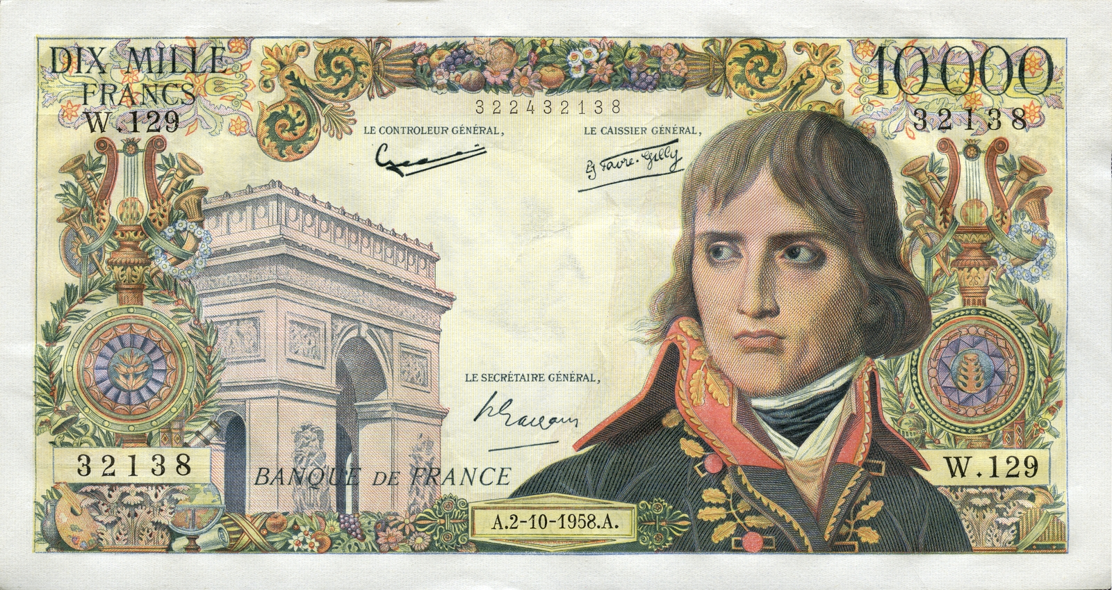 10 000 francs type 1955 « Bonaparte »