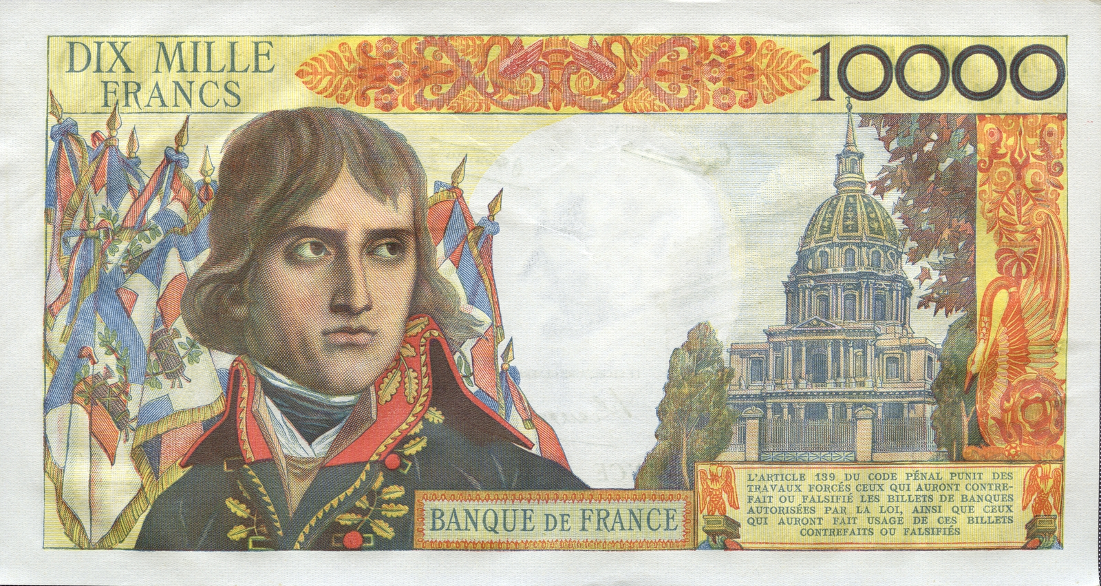10 000 francs type 1955 « Bonaparte »