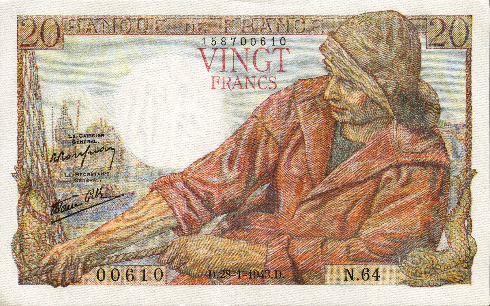 20 francs « Pêcheur »