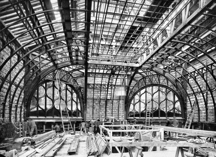 Travaux grand hall 1921