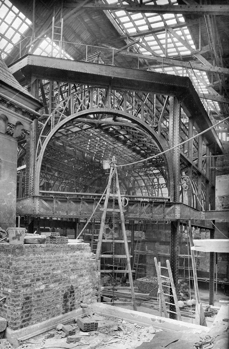 Travaux grand hall 1921