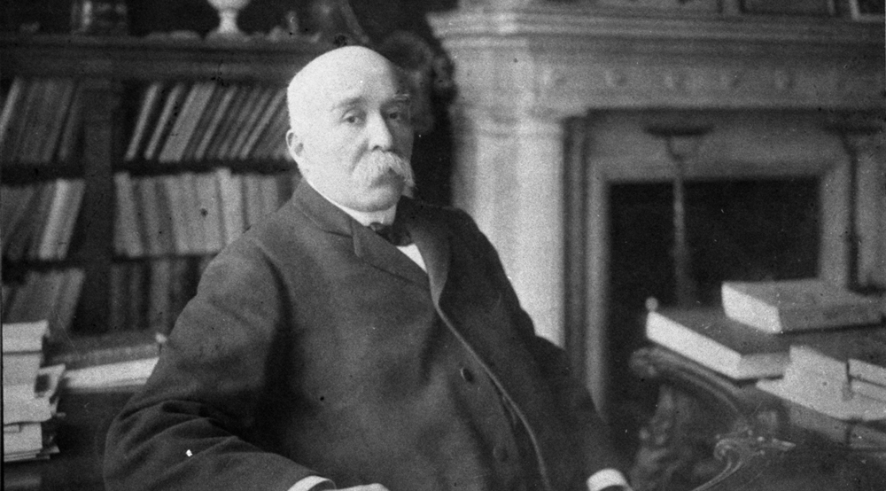 G. Clemenceau at the desk in his study, circa 1906