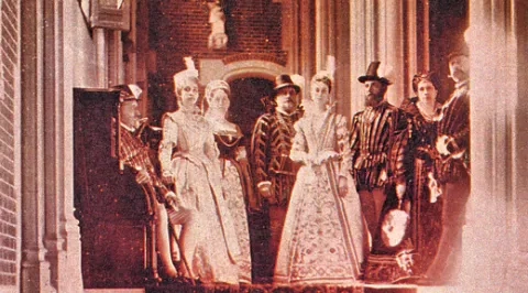 Gaillard family in costume Gaillard family in costume
