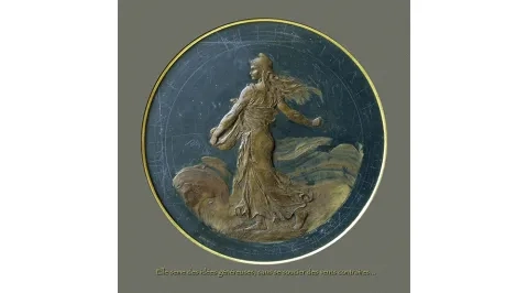 Oscar Roty, The Sower, 1896, wax on slate, © Fondation Oscar Roty Oscar Roty, The Sower, 1896, wax on slate, © Fondation Oscar Roty