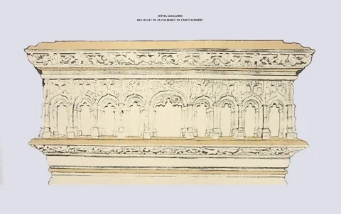 Hôtel Gaillard - bas-relief de la cheminée de l'antichambre Hôtel Gaillard - bas-relief de la cheminée de l'antichambre