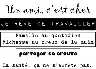 Slogan sur l'argent Slogan sur l'argent
